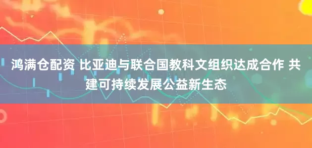 鸿满仓配资 比亚迪与联合国教科文组织达成合作 共建可持续发展公益新生态